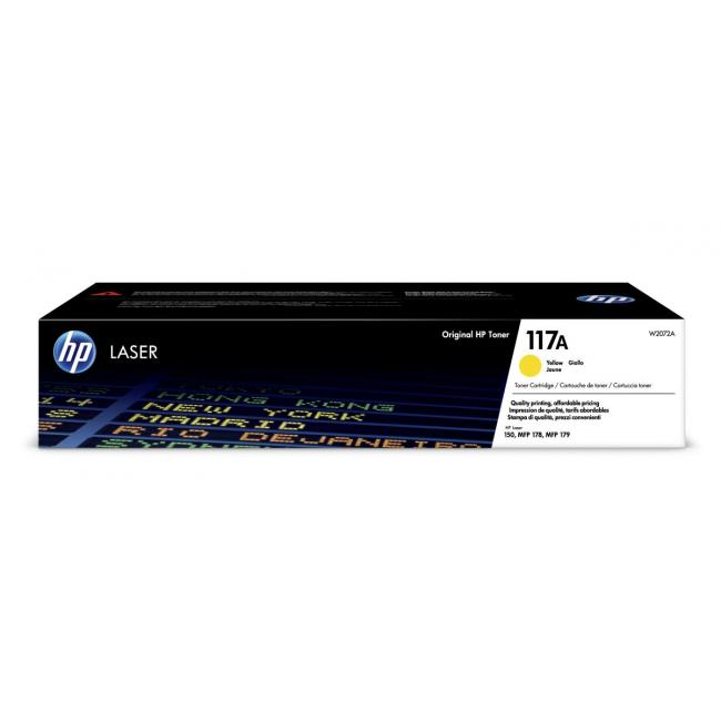 [HP002072] Toner HP W2072A HP 117A gelb (700 Seiten) für Color Laser 150a/ MFP 178nw/179fnw