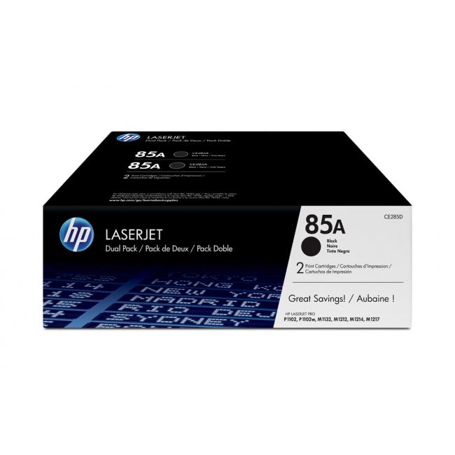 HP CE285AD HP 85A Doppelpack Schwarz (2 x 1.600 Seiten) für LaserJet Pro P1102/1102w