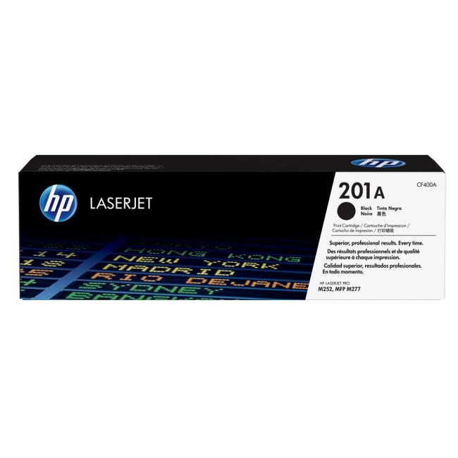 Toner HP CF400A HP 201A schwarz (1.500 Seiten) für LaserJet Pro M252/ M274/ M277