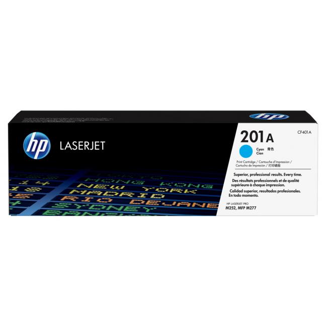 Toner HP CF401A HP 201A Cyan (1.400 Seiten) für LaserJet Pro M252/ M274/ M277