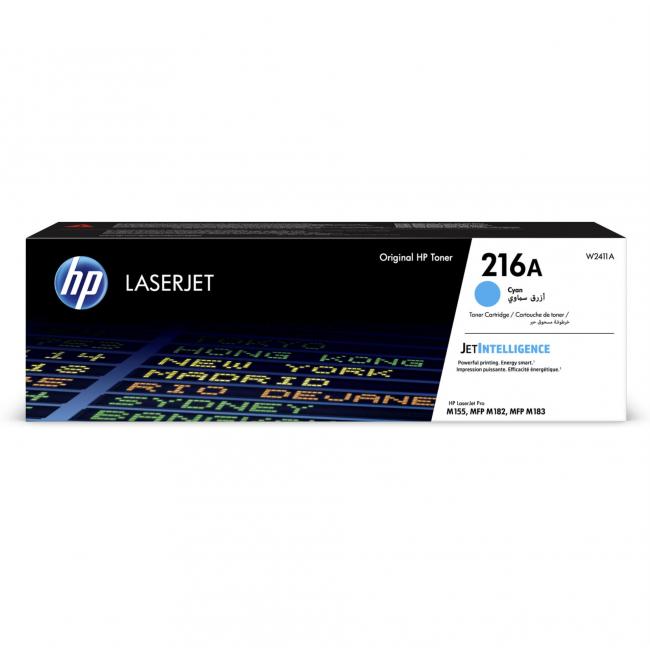 [HP002411] Toner HP W2411A HP 216A Cyan (850 Seiten) für Color LaserJet Pro M182/M183
