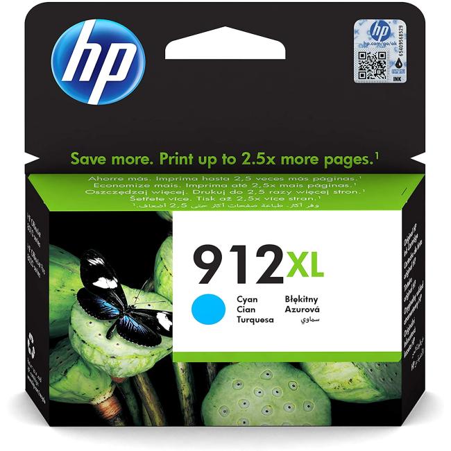 HP Tintenpatrone 3YL81AE HP 912XL Cyan XL (700 Seiten) für Officejet 8012e/8013/8022e/8023