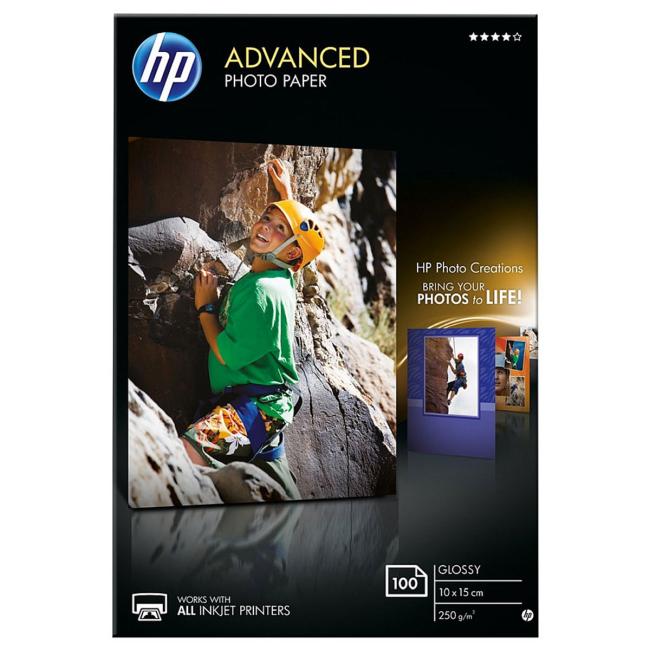 Fotopapier HP Q8692A Advanced Photo, glänzend, 250 g, 10 x 15