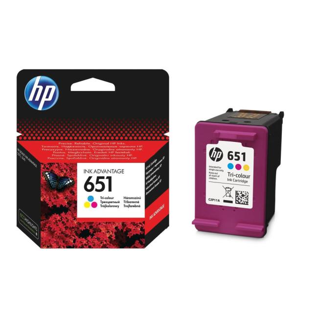 HP C2P11AE HP 651 Dreifarben-Tintenpatrone (300 Seiten) für DeskJet Ink Advantage 5575/5645