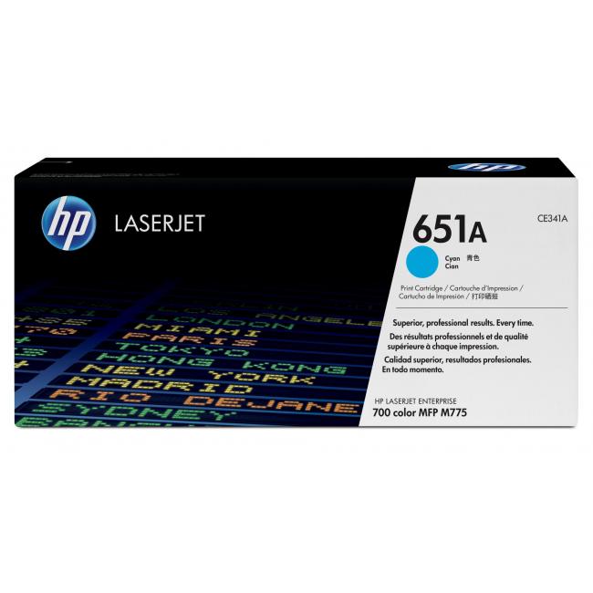 Toner HP CE341A HP 651A Cyan (16.000 Seiten) für LaserJet Enterprise M775