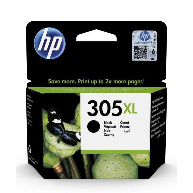 HP 3YM62AE HP 305XL schwarze XL-Tintenpatrone (240 Seiten) für DeskJet 2320/2720/Plus 4120