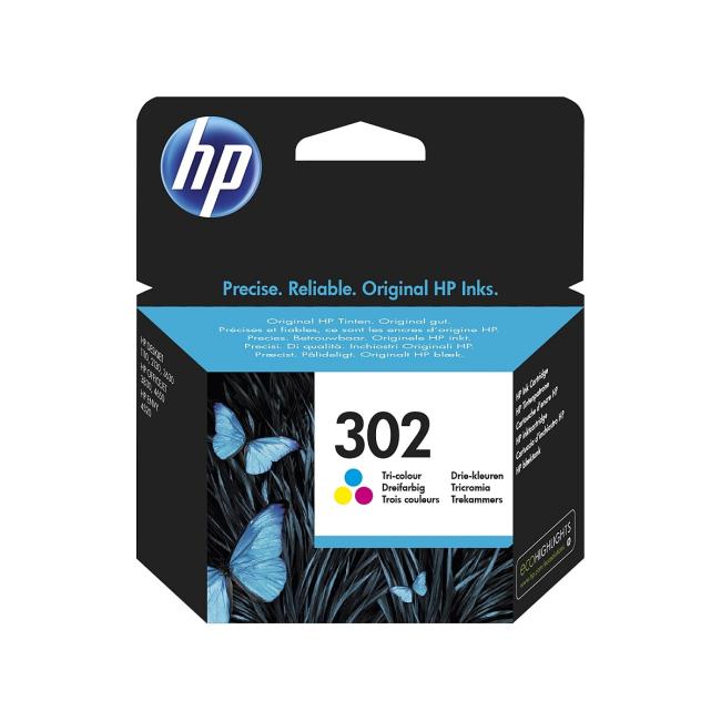 HP F6U65AE HP 302 Farbtintenpatrone (165 Seiten) für DeskJet 2130/3639/OfficeJet 3830/4650