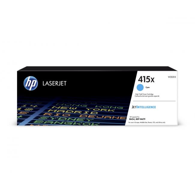 [HP102031] Toner HP W2031X HP 415X Cyan XL (6.000 Seiten) für LaserJet Pro M454/MFP M479/ CLJ Enterprise M455/M480