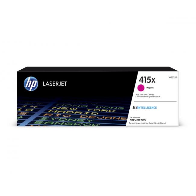 Toner HP W2033X HP 415X Magenta XL (6.000 Seiten) für LaserJet Pro M454/MFP M479/ CLJ Enterprise M455/M480