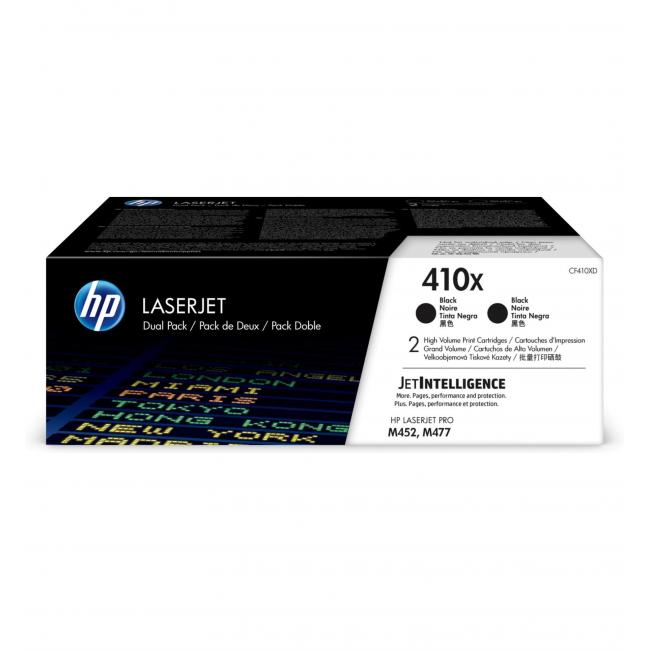 Toner HP CF410XD HP 410X Doppelpackung Schwarz (2x6.500 Seiten) für LaserJet Pro M377/ M452/M477