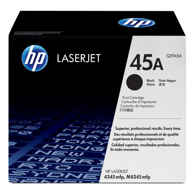 Toner HP Q5945A HP 45A schwarz (18.000 Seiten) für LaserJet 4345