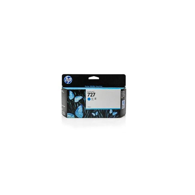 HP B3P19A HP 727 Cyan Tintenpatrone (130 ml) für DesignJet T920/ T1500/ T2500