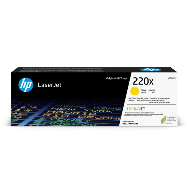 HP 220X Original LaserJet Toner Gelb (5.500 Seiten)