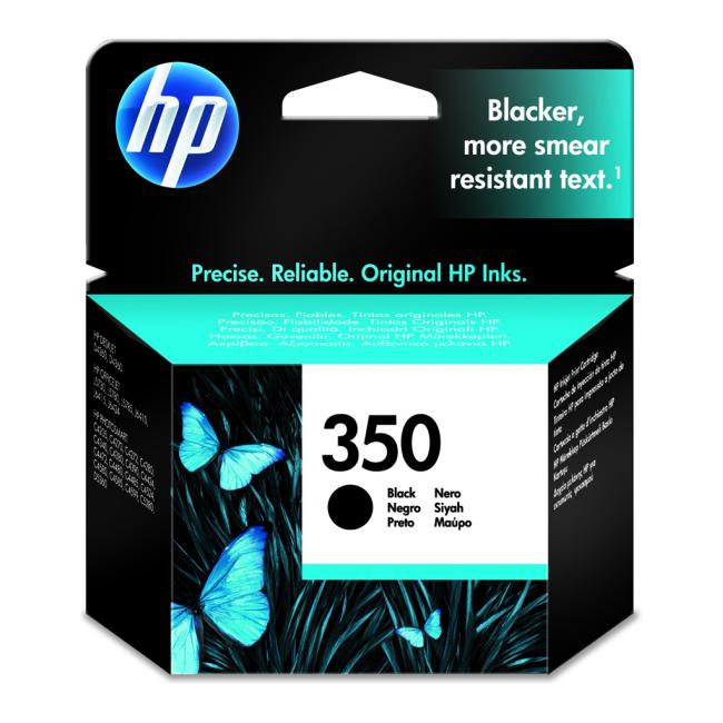 HP CB335EE HP 350 schwarze Tintenpatrone (200 Seiten) für Officejet J5700/Photosmart C5200