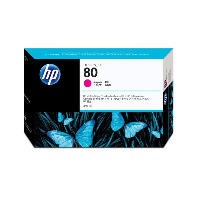 HP C4847A HP 80 Magenta-Tintenpatrone (350 ml) für Designjet 1000