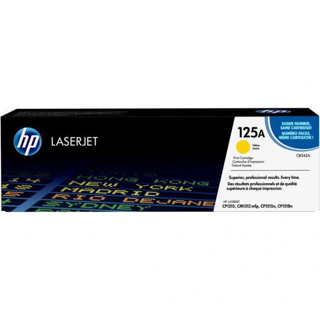 [HP542052] Toner HP CB542A HP 125A gelb (1.400 Seiten) für LaserJet CP1215/1515