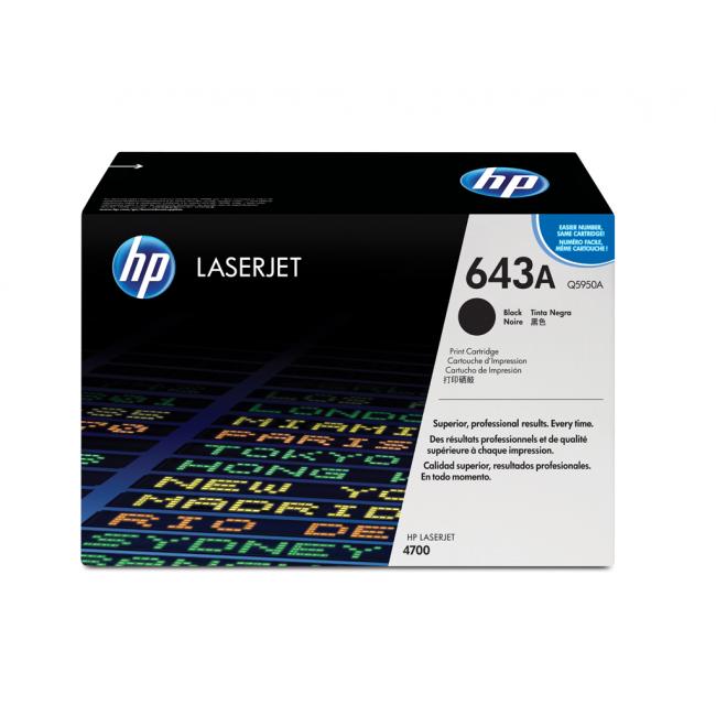 [HP595011] Toner HP Q5950A HP 643A schwarz (11.000 Seiten) für Color LaserJet 4700