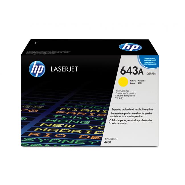 Toner HP Q5952A HP 643A gelb (10.000 Seiten) für Color LaserJet 4700