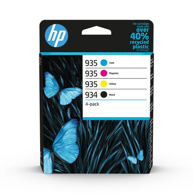 [HP672000] HP 934/935 CMYK Original Tintenpatrone 4er-Pack, Ersatz für X4E14AE