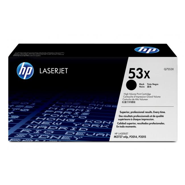 Toner HP Q7553X HP 53X schwarz (7.000 Seiten) für LaserJet P2014/P2015/M2727