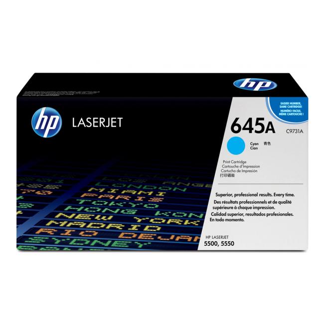 [HP973112] Toner HP C9731A HP 645A Cyan (12.000 Seiten) für Color LaserJet 5500/5550