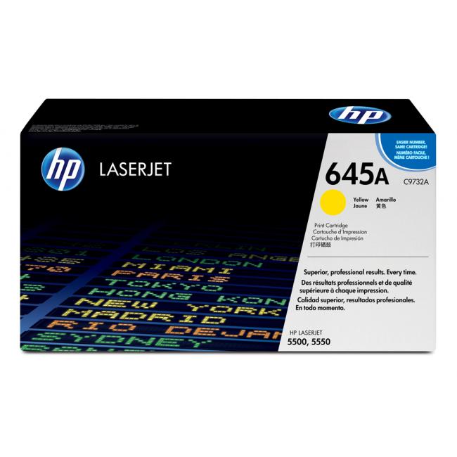 Toner HP C9732A HP 645A gelb (12.000 Seiten) für Color LaserJet 5500/5550