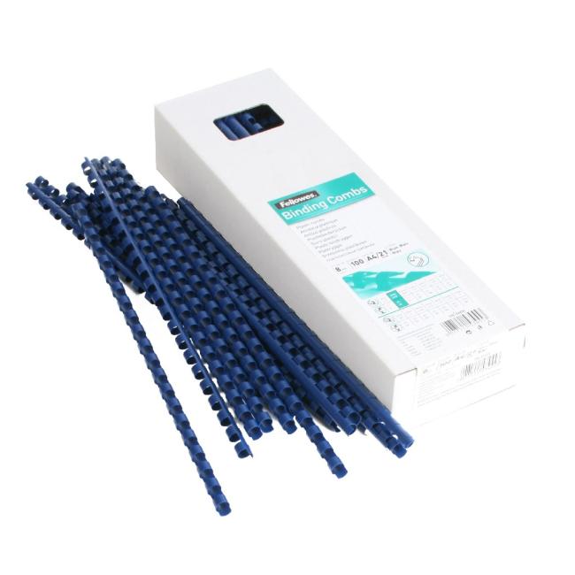 8 blaue Plastikkämme