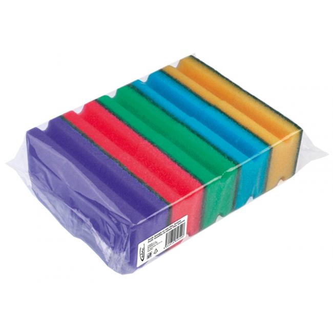 [HY000910] Geformter Spülschwamm, farbig, 10 Stück