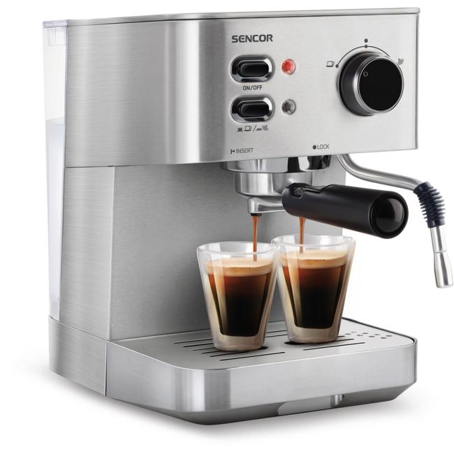 [HY005713] Hebel-Kaffeemaschine SENCOR SES 4010SS
