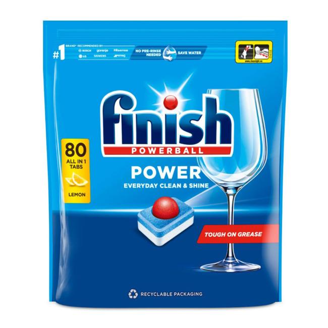 Finish All in 1 Max Geschirrspültabs (80 Stück) Zitrone