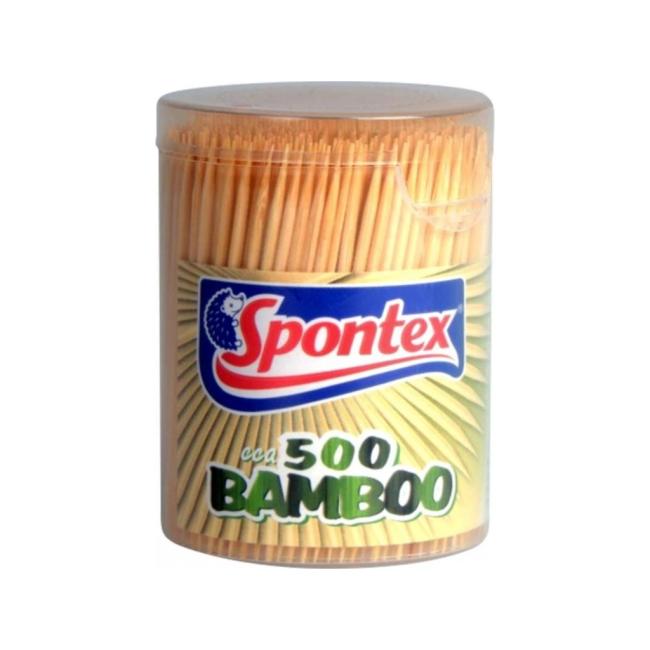 Spontex Bambuszahnstocher, 500 Stück