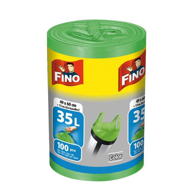 FINO Color 35 l Ziplock-Beutel, 8 µm, 49 x 60 cm, grün (100 Stück)