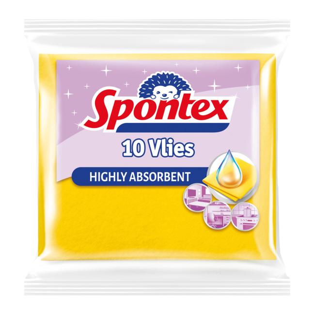 Viskosehandtuch Spontex 10 Vlies, 10 Stück