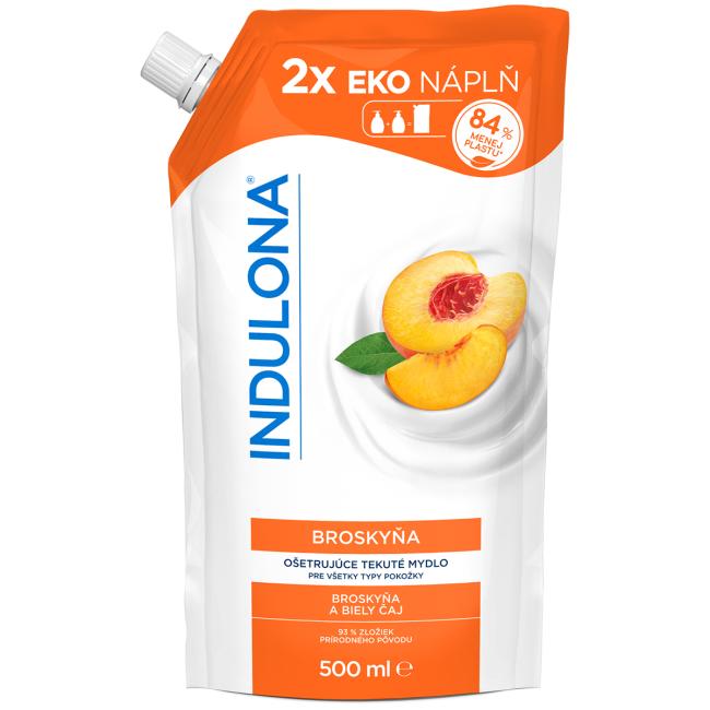 INDULONA Flüssigseife Nachfüllpackung 500 ml Pfirsich