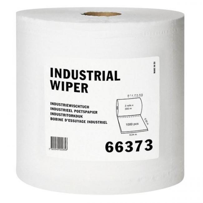 [HY066376] Papierhandtücher auf der Rolle, 2-lagig. TORK weiß recycelt W1/W2, Rolle 300 m (2 Stück).