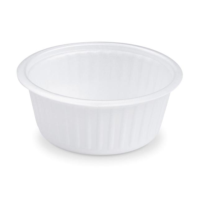 [HY075314] Thermoschüssel (XPS) weiß Ø127mm 340ml (50 Stück)
