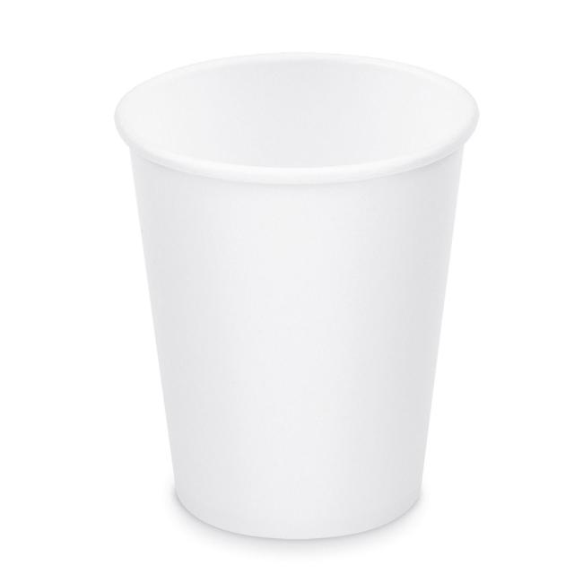 [HY076228] Papierbecher weiß Ø80 mm 280 ml 'M' (50 Stück)
