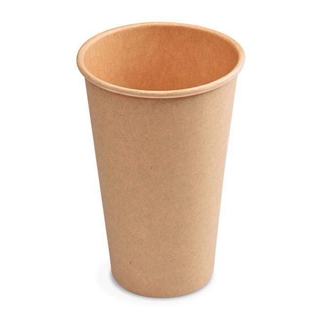 [HY076451] Braune Kraftpapierbecher Ø 90 mm 510 ml (50 Stück)