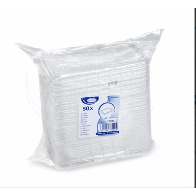 [HY077500] Deckel (PP) transparent für Tablett 186 x 133 mm (50 Stück).