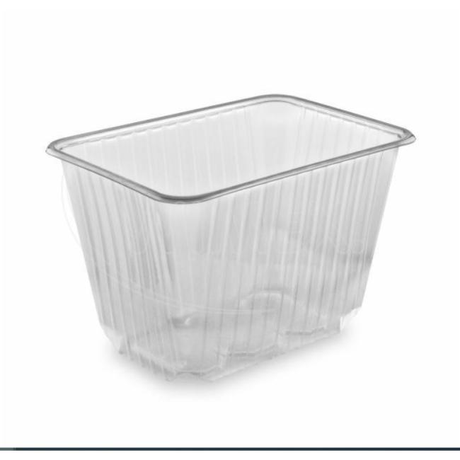 Tablett (PP) quadratisch transparent 186 x 133 mm 2000 ml (50 Stück)