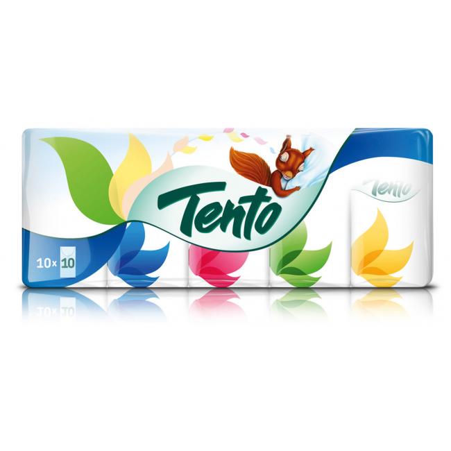 Papiertaschentücher, 10 x 10 Stück.