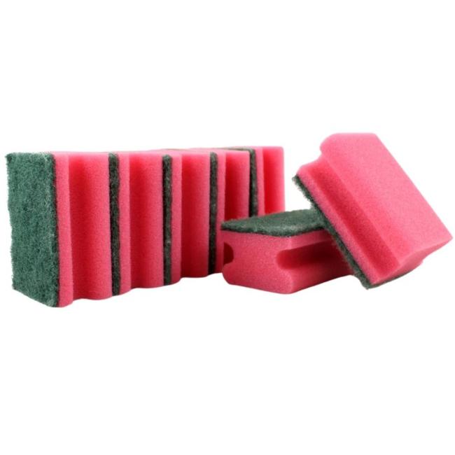 [HY105035] Geformter Spülschwamm, 5 Stück, rot