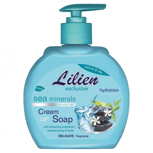 [HY126914] Lilien Creme-Flüssigseife 500 ml Meeresmineralien