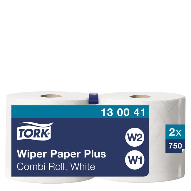 [HY130041] Papierhandtücher auf der Rolle, 2-lagig. TORK weiß W1/W2 (2 Stück)