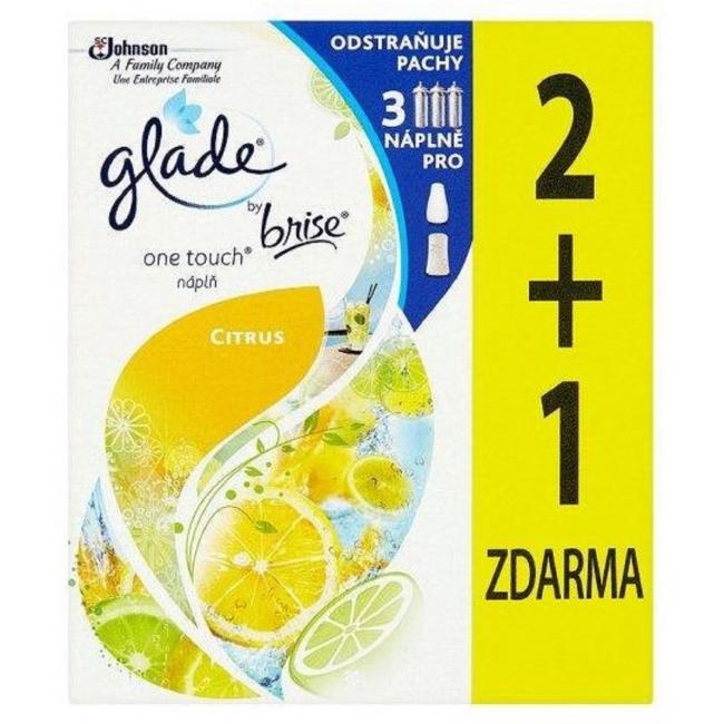 [HY136120] Glade Touch&Fresh Ersatzkartusche (2+1 Stück) 3 x 10 ml Zitrone