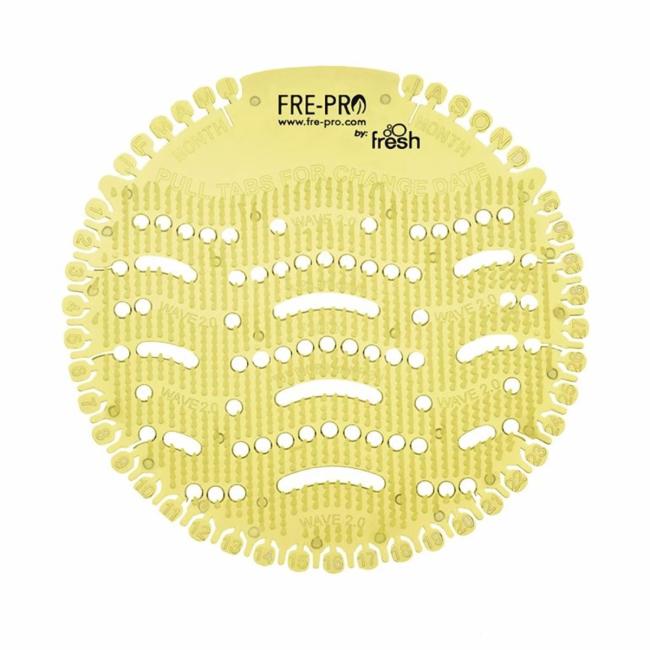 Fre-Pro Wave 2 Urinalsieb – Zitrone (gelb), 2 Stück