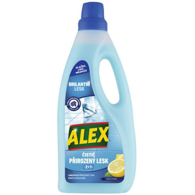 ALEX Extra Glanzreiniger 2in1 für Linoleum, Fliesen, Marmor, Zitrone, 750 ml