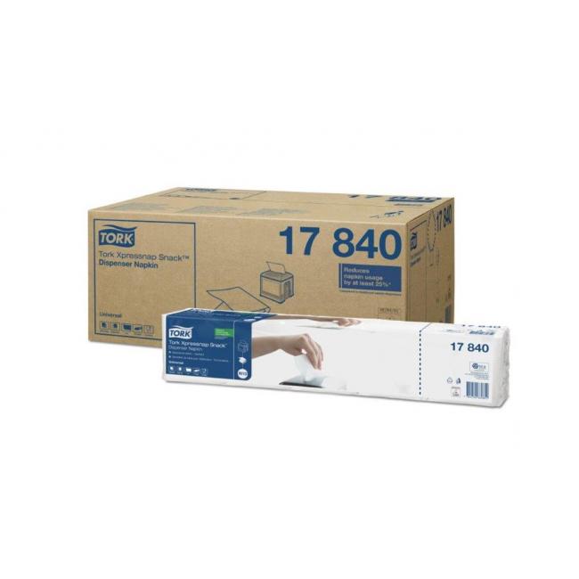 Papierservietten, 1-lagig. TORK Xpressnap Snack weiß N10 (8 x 5 x 225 Stück).