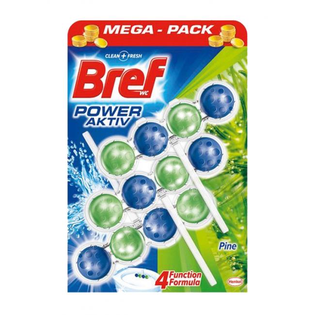[HY179443] Bref Power Aktiv WC-Hängeblock massiv 3 x 50 g Kiefer