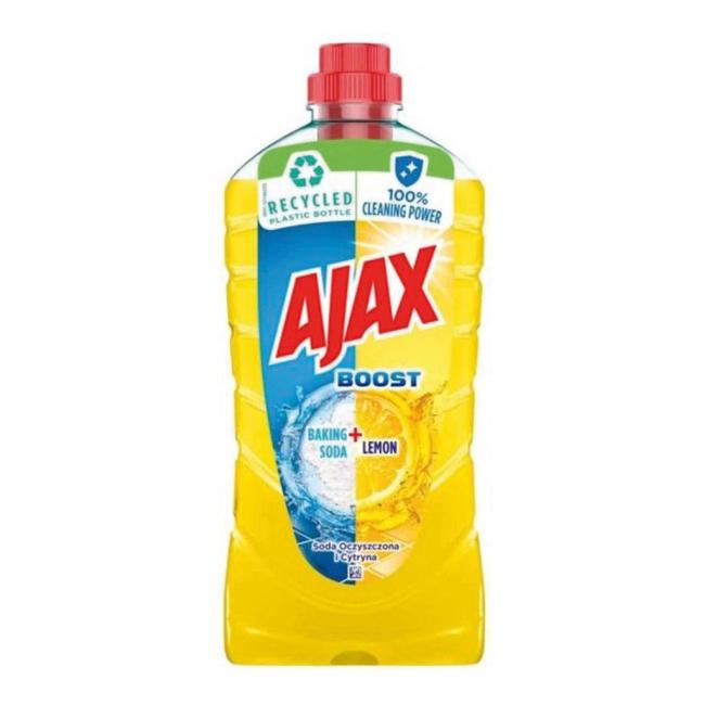 Ajax Boost Backbodenreiniger 1L Soda & Zitrone (Gelb)